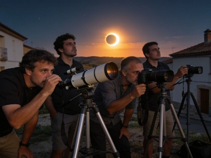 Citizen Scientists Capture Total Solar Eclipse in Spanish Village Science.Report