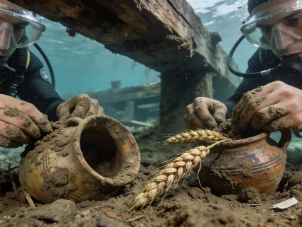 3,000-Year-Old Spelt and Pottery Found in Submerged Italian Settlement Science.Report