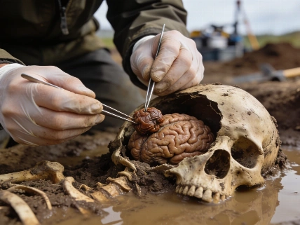 Ancient Human Brains Preserved by Unusual Chemical Pathway Science.Report