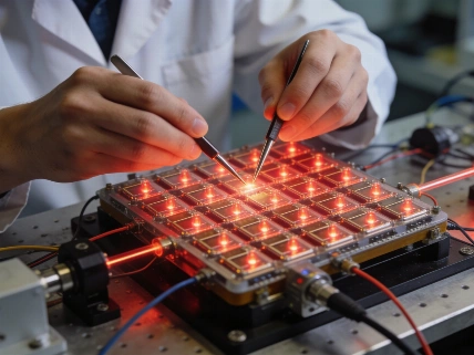 Coupled Laser Array Reveals Nonlinear Effects in Percolation Transition Scince.Report