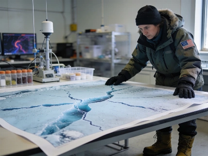 NISAR Satellite Data Reveals Antarctic Ice Fractures in Unprecedented Detail Science.Report