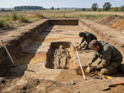 Trapezoidal Neolithic Burial Monument Uncovered Near Leipzig Science.Report