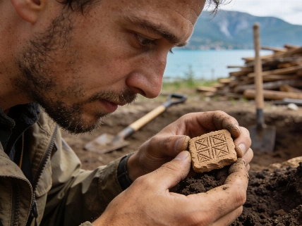 4,000-Year-Old Clay Tablet With Geometric Markings Found Near Lake Garda Science.Report