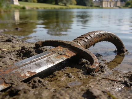 Victorian-Era Sword Emerges From Chiddingstone Castle Lake Science.Report