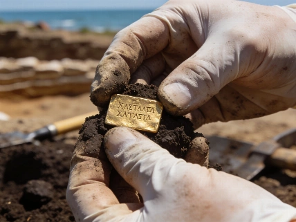 Gold Plaque Reveals Jupiter Dolichenus Worship at Apsaros Fort Scince.Report