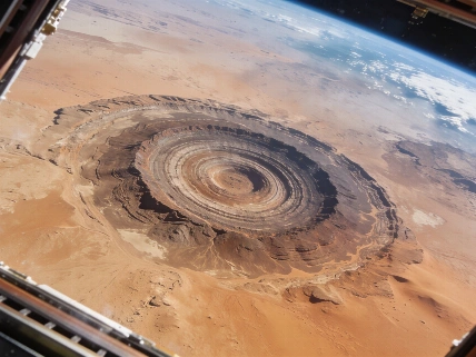Richat Structure's Concentric Rings Imaged from the International Space Station Science.Report