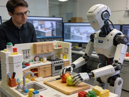 AI agents build complex 3D training worlds for robot learning Scince.Report