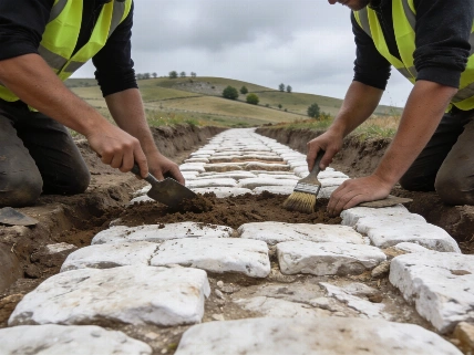 Roman Road Segment Uncovered on Swabian Alb Plateau Science.Report