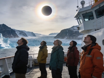 Total Solar Eclipse Observed Over Greenland's Remote Fjords Science.Report