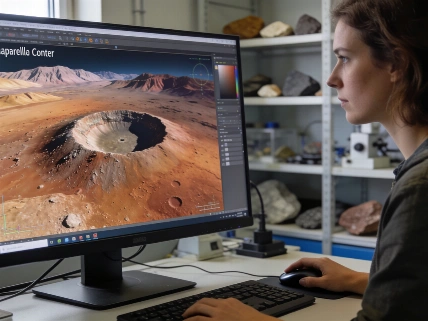Mars Express Reveals Detailed 3D View of Schiaparelli Crater Science.Report