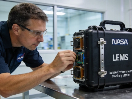 NASA Prepares LEMS Seismic Station for Artemis Lunar Surface Deployment Science.Report