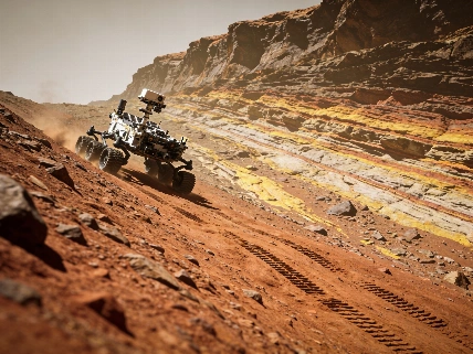Perseverance Rover Images Ancient Martian Bedrock at Jezero Crater Rim Scince.Report