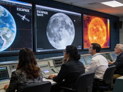 NASA's ESCAPADE Spacecraft Captures Earth and Moon in Dual Light Science.Report