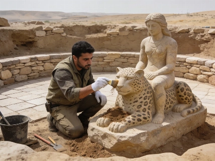 11,000-Year-Old Human-Leopard Sculpture Found at Karahantepe Science.Report
