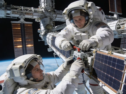 NASA Astronauts Complete Spacewalk to Prepare ISS for Solar Array Upgrade Science.Report