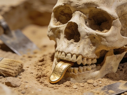 Gold Tongues in Egyptian Tombs and a New Monkey in Congo Scince.Report