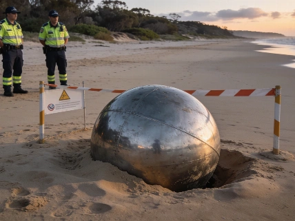 Metal Spheres on Australian Beach Highlight Space Debris Uncertainty Science.Report