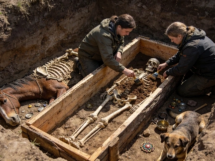 Medieval Chamber Tomb in Russia Reveals Elite Burial with Horse and Dog Science.Report