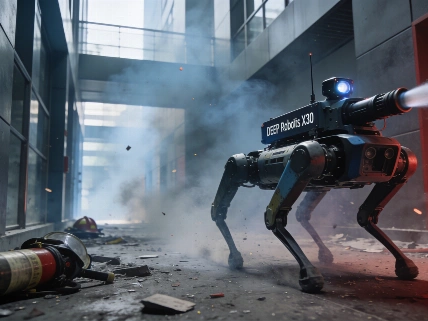 DEEP Robotics Deploys Quadruped Robots for Hazardous Fire Response Science.Report