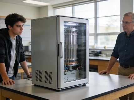 Room Temperature Quantum Computer Heads to Public High School Science.Report