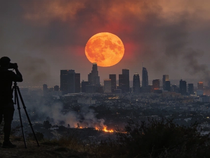 July's Buck Moon Captured Worldwide Amid Wildfires and Atmospheric Haze Science.Report