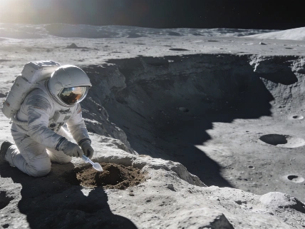 NASA Study Finds Human Microbes Could Survive in Moon's South Pole Shadows Science.Report