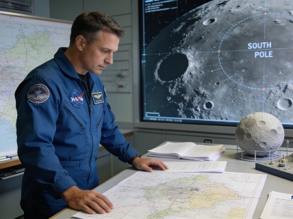 Artemis IV Landing Debate: South Pole or Lunar Equator for Crew Safety Science.Report