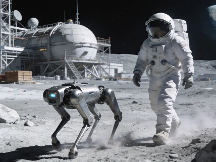 China Plans Lunar Base with Quadruped Robots for 2035 Deployment Science.Report