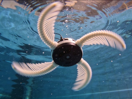 Two Actuators Give a Feather Star Robot Three-Dimensional Control Science.Report
