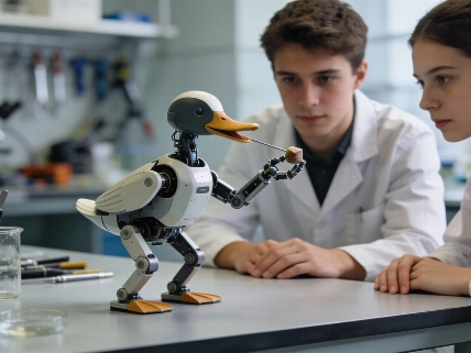 Hugging Face and Pollen Robotics Launch Open-Source Microduck Robot Science.Report