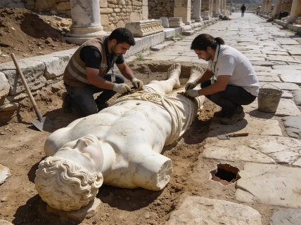 Early Classical Marble Statue Found at Sardis Reveals Lydian Traditions Science.Report