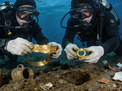 Byzantine Gold Regalia and Imperial Ring Found in Adriatic Shipwreck Science.Report