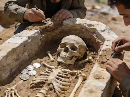 Aspendos Grave Yields Ancient Skeleton and Wrestler Coins Science.Report
