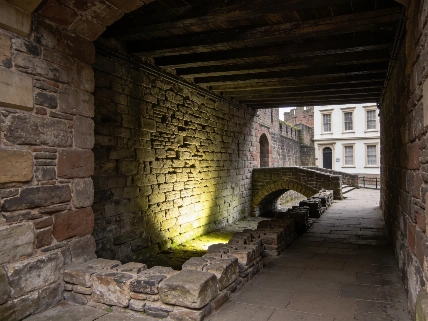 Digital Survey Reveals Medieval Bridge Remains at Chester Castle Scince.Report