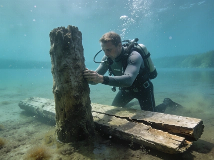 Mesolithic Timber Structures Found Beneath Germany's Lake Arendsee Science.Report