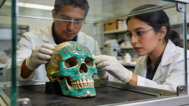 Mixtec Turquoise-Mosaic Skull Returns to Mexico After Six Decades Science.Report