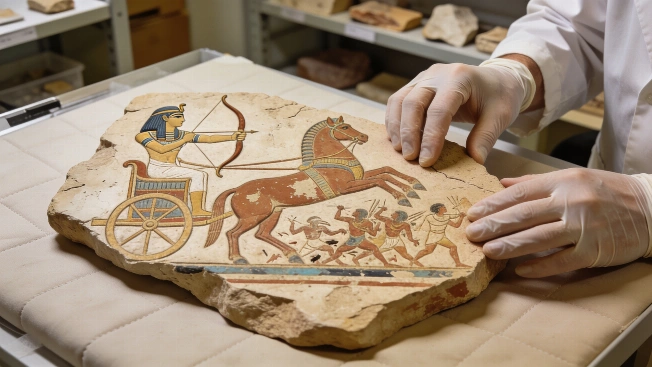 Ancient Egyptian Relief Fragment Shows Pharaoh Overcoming Foreign Foes Science.Report