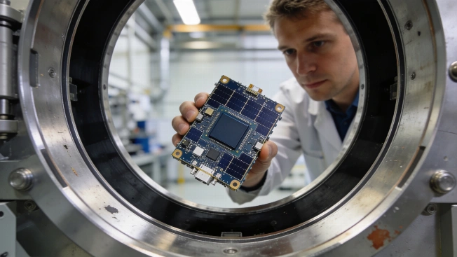 Google Tests Four AI Chips in Orbit Science.Report
