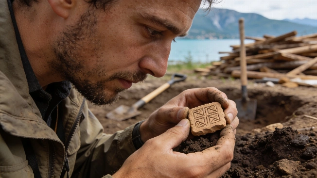 4,000-Year-Old Clay Tablet With Geometric Markings Found Near Lake Garda Science.Report