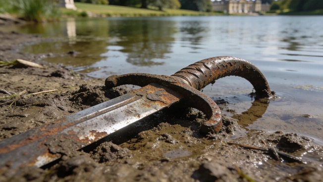 Victorian-Era Sword Emerges From Chiddingstone Castle Lake Science.Report