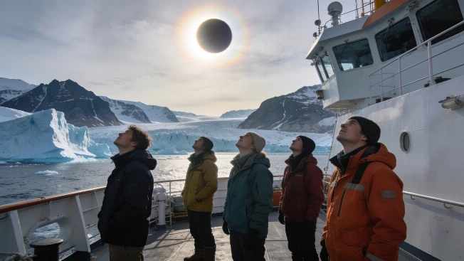 Total Solar Eclipse Observed Over Greenland's Remote Fjords Science.Report