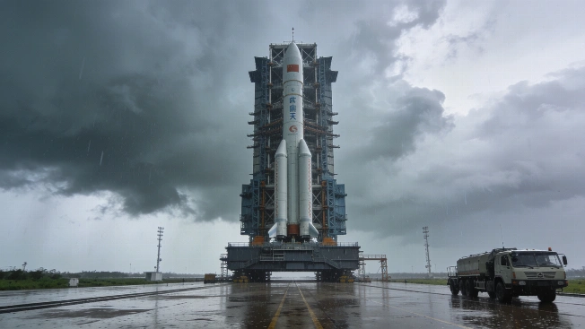 China Delays Chang'e 7 Moon South Pole Launch Amid Severe Weather Science.Report