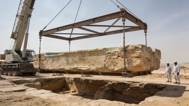 A 25-Tonne Mikveh Is Lifted Intact From an Israeli Site Science.Report