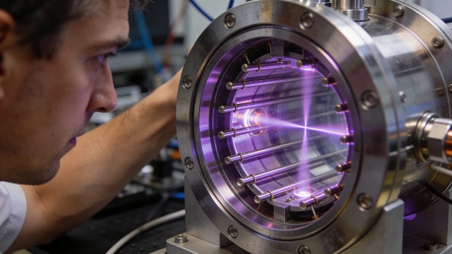 Trapped Ion Processor Resolves a Subtle NMR Double Peak Science.Report