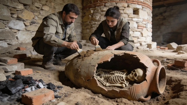 Roman-Era Skeleton Found Sheltering in Giant Jar at Deultum Fortress Science.Report
