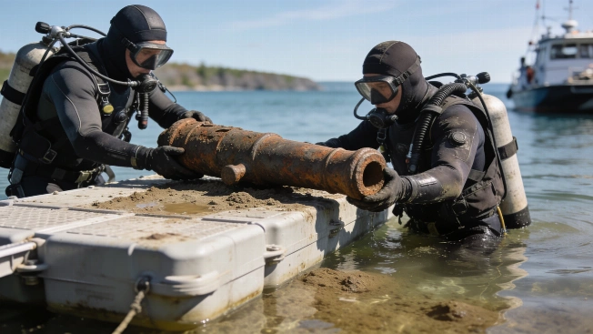 Final Revolutionary War Cannon Fragment Recovered from Lake Champlain Science.Report