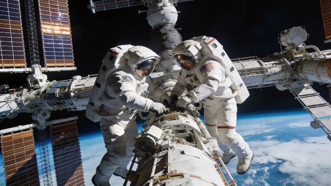 ISS Spacewalk Removes Failed Antenna but Leaves Replacement Unfinished Science.Report