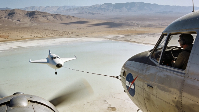 NASA's M2-F1 Lifting Body Demonstrates Controlled Glide Landing in 1963 Science.Report