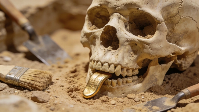 Gold Tongues in Egyptian Tombs and a New Monkey in Congo Scince.Report