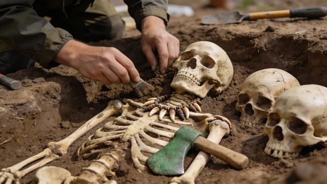 Stone Age Burial in Poland Reveals Necklace of Animal Teeth and Human Skulls Science.Report